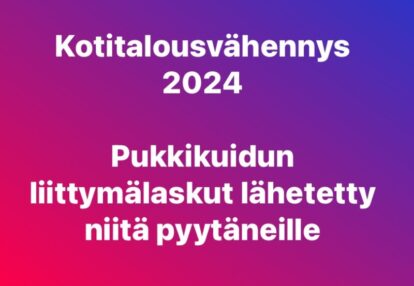 Kotitalousvähennys 2024